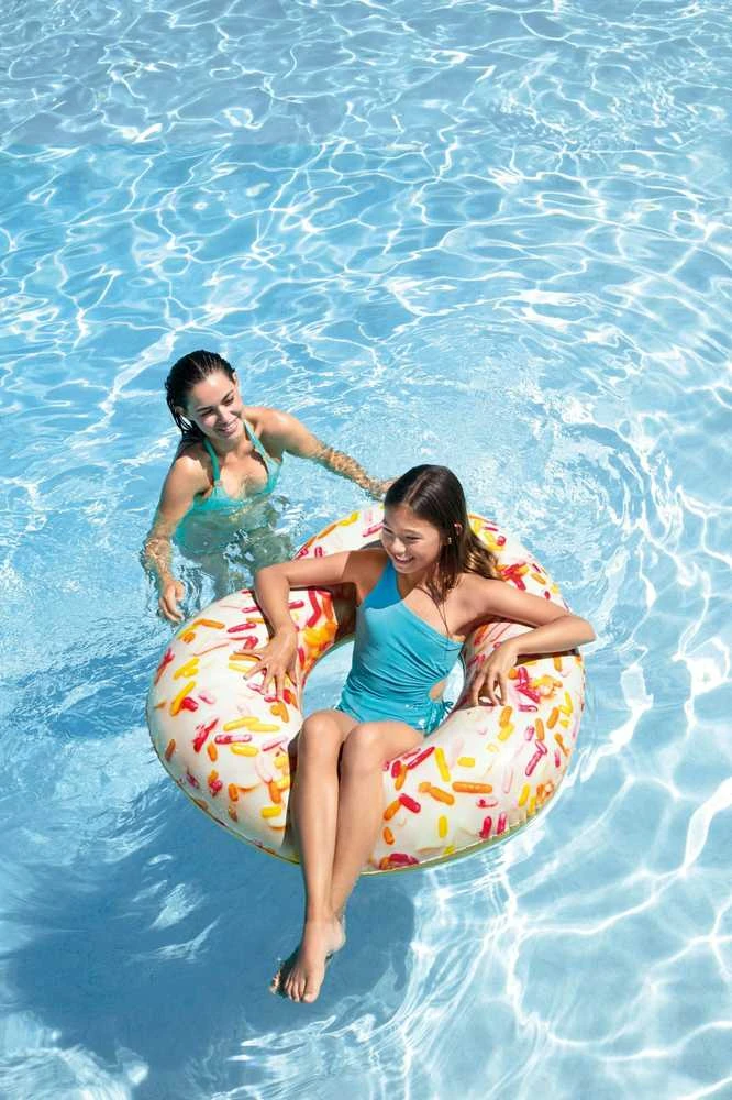 Pripučiamas plaukimo ratas Donut Heart Intex 94x89x25cm