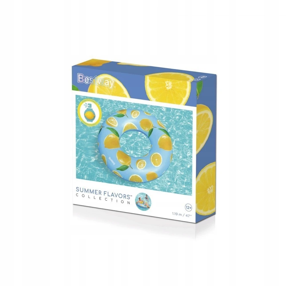 BESTWAY plaukimo ratas Scentsational Lemon, diametras 1.19m, 36229