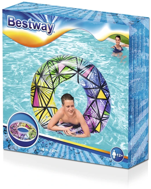 BESTWAY plaukimo ratas Stained Glass, diametras 1.19m, 36232