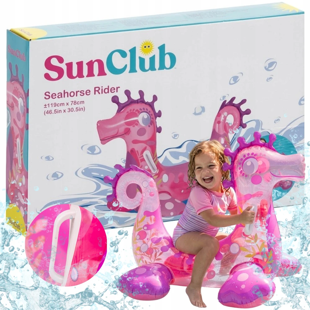 Pripučiamas Sea Horse didelis pripučiamas žaislas 119cm JILONG
