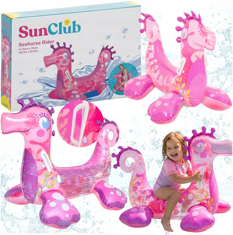 Pripučiamas Sea Horse didelis pripučiamas žaislas 119cm JILONG