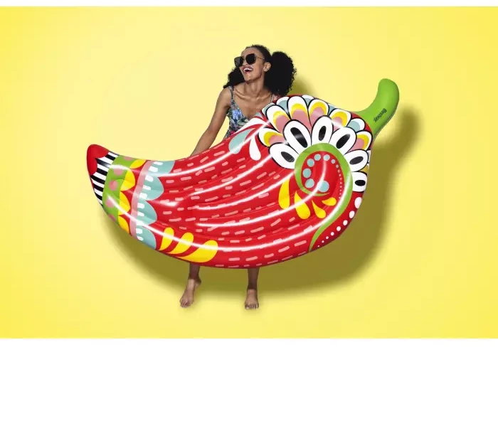 Pripučiamas vandens čiužinys BESTWAY Flirty Fiesta Pepper Lounge, 195 x 99 cm