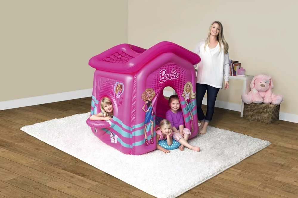 Pripučiamas žaidimų namelis Barbie Bestway 150x135x142cm
