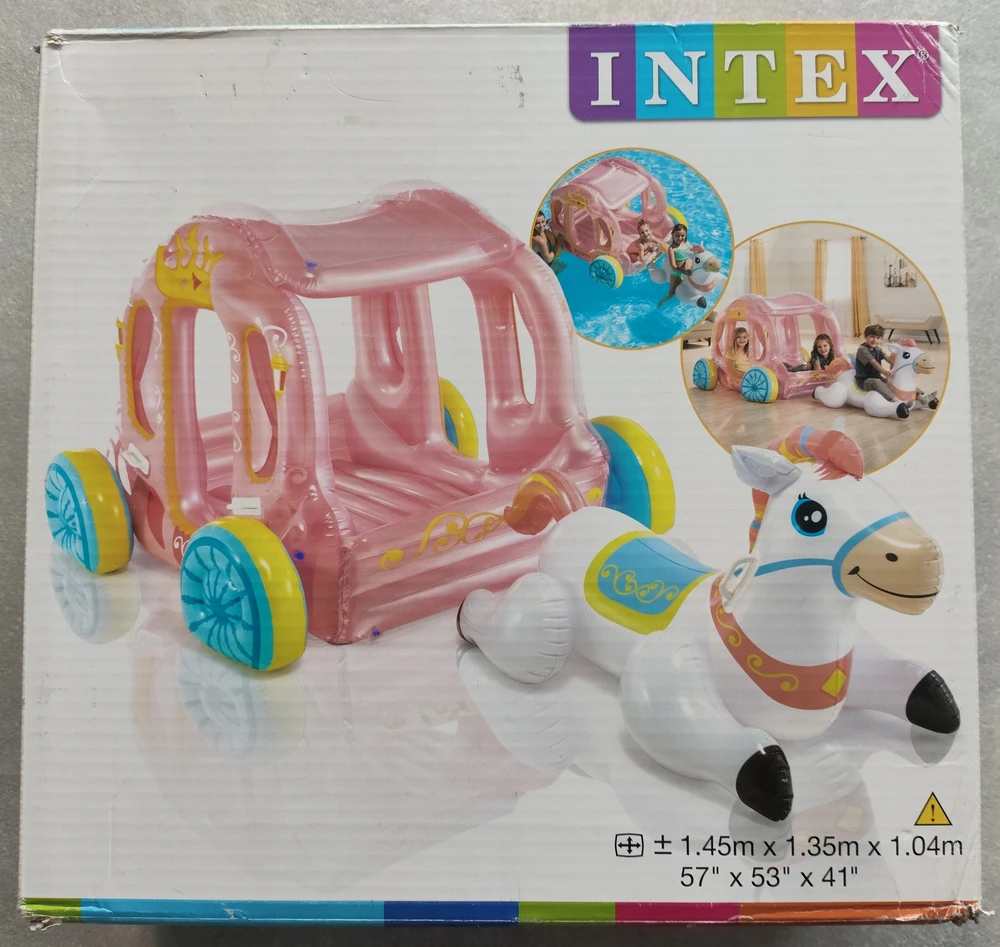 Intex Princess Carriage Pripučiamas 56514NP Rožinė