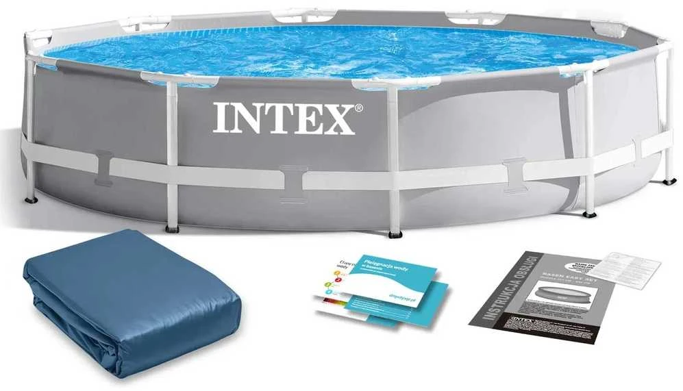 Intex Karkasinis baseinas, 305 x 76 cm, apvalus, su uždangalu, sodui, kiemui, vasaros pramogoms