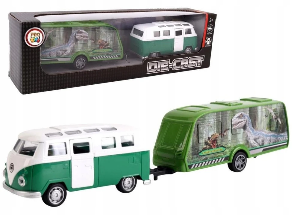 Pro Kids Mikroautobusas su metaliniu karavanu nr.2