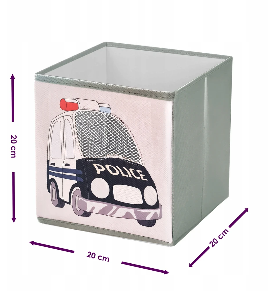 Product Placement PUDEŁKO NA ZABAWKI TEKSTYLNY ORGANIZER POJEMNIK Z MATERIAŁU 20x20x20 CM