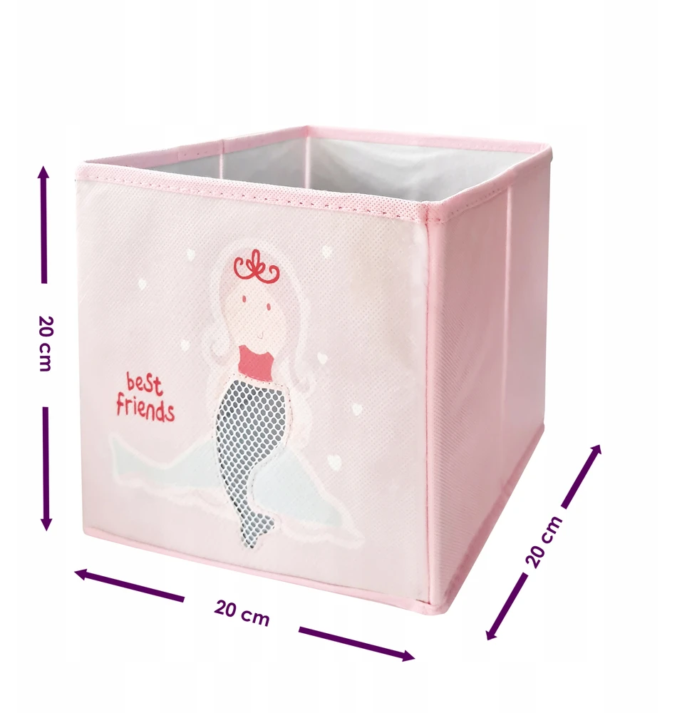 Product Placement PUDEŁKO NA ZABAWKI TEKSTYLNY ORGANIZER POJEMNIK Z MATERIAŁU 20x20x20 CM