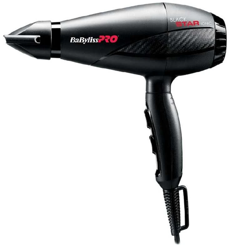 BaBylissPro Profesionalus plaukų džiovintuvas BaByliss PRO Juodas Star Ionic BAB6250IE, su jonų technologija, 2200 W