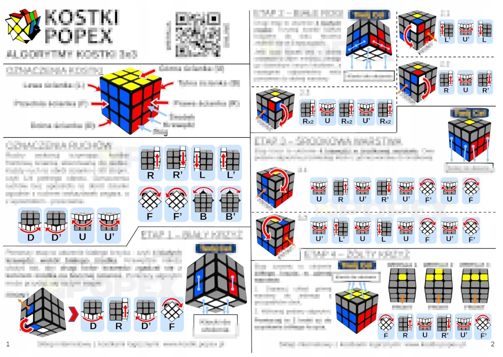 PROFESJONALNA KOSTKA 3x3 MAGNETYCZNA MOYU RS3M V5 + PODSTAWKA ALGORYTMY