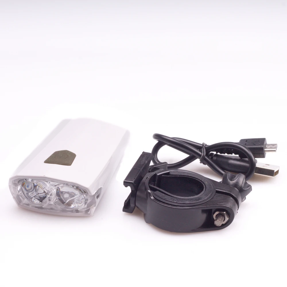 Profex Dvigubas LED dviračio priekinis žibintas su USB įkrovimu