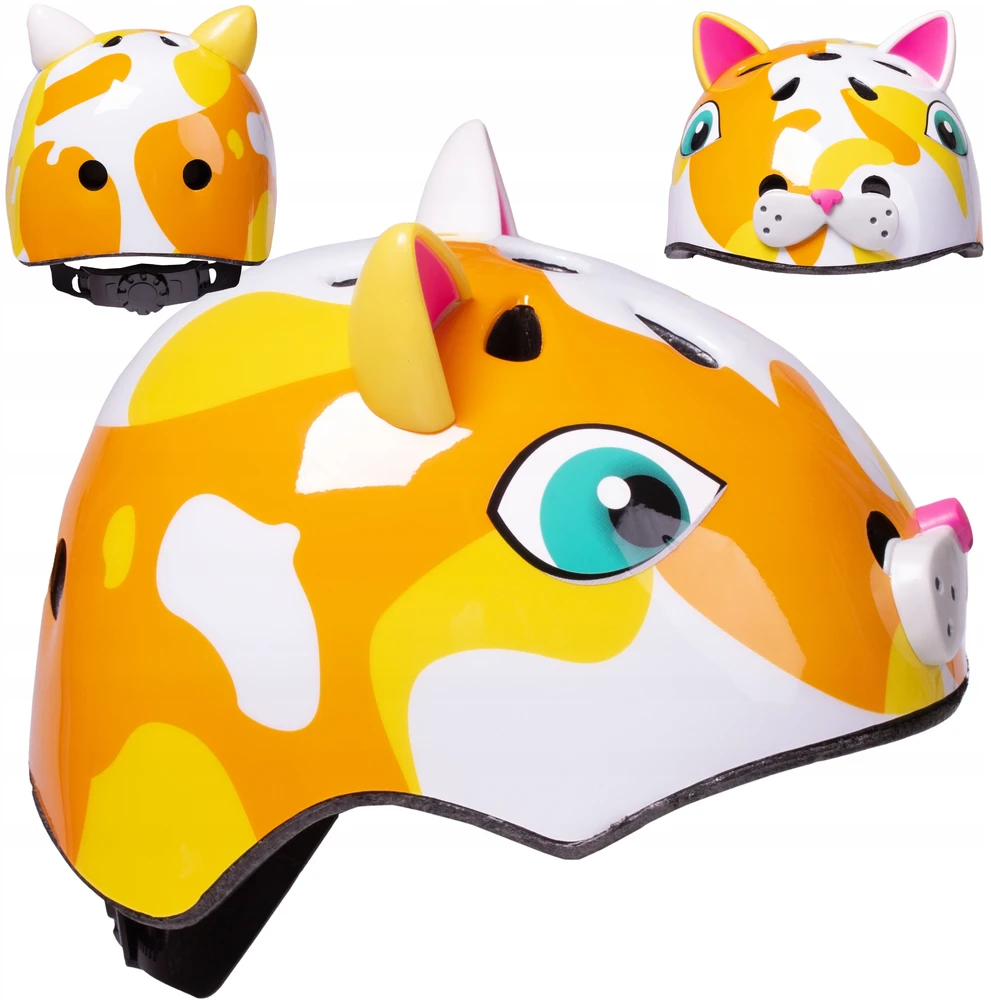 Profex Vaikiškas dviratininko šalmas REGULIUOJAMAS Cat 50-54 cm S/M Little Rider