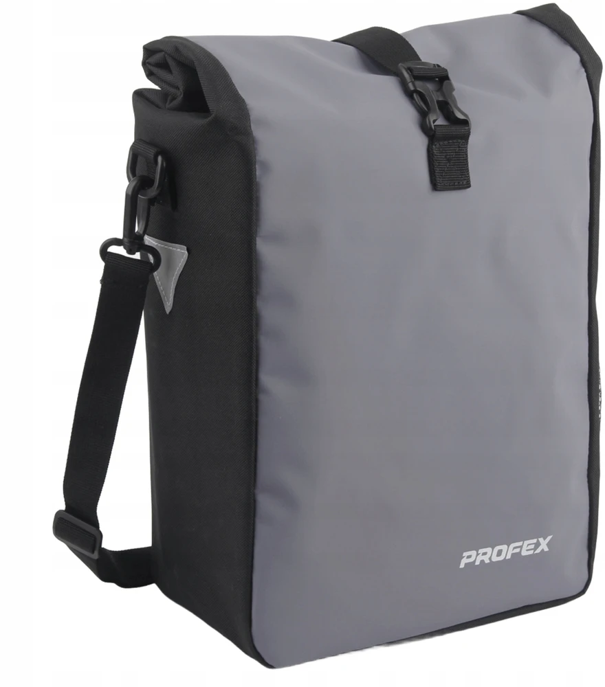 Profex WATERPROOF Bicycle Pannier 15L SIDE Dviračio Krepšys Pilka