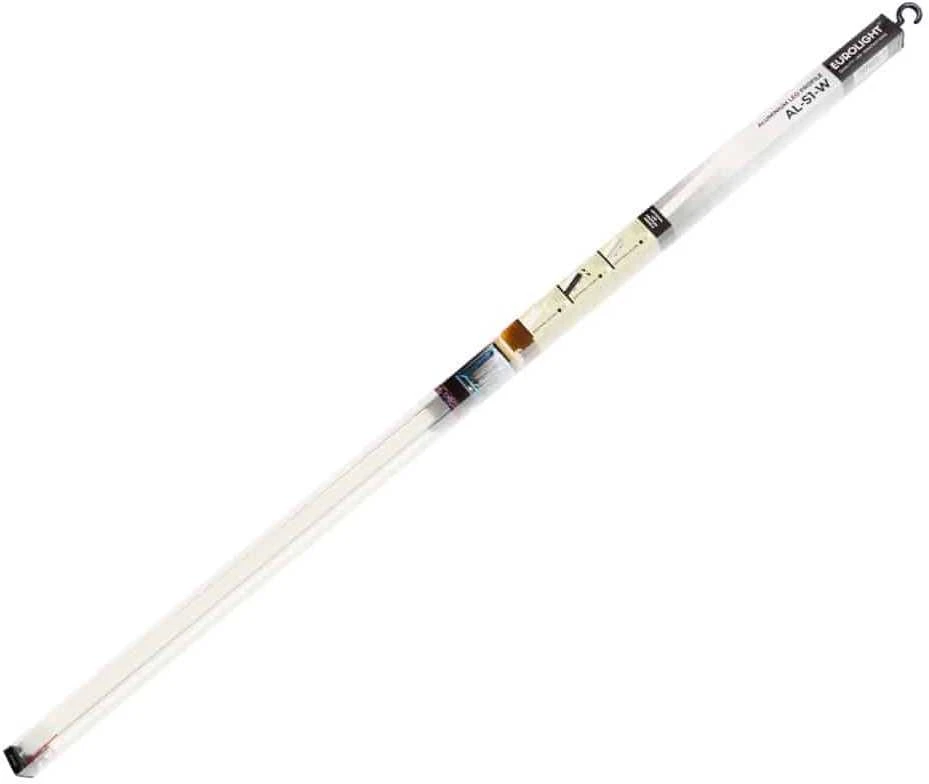 Aliuminio profilis LED juostai EUROLIGHT, virštinkinis, baltos spalvos, 2m kompl