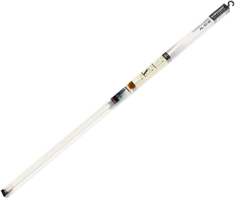 Aliuminio profilis LED juostai EUROLIGHT, virštinkinis, baltos spalvos, 2m kompl