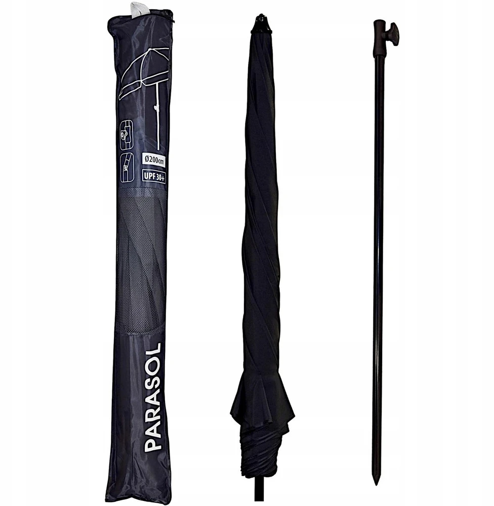 KOOPMAN Sodo skėtis 185 cm antracitas