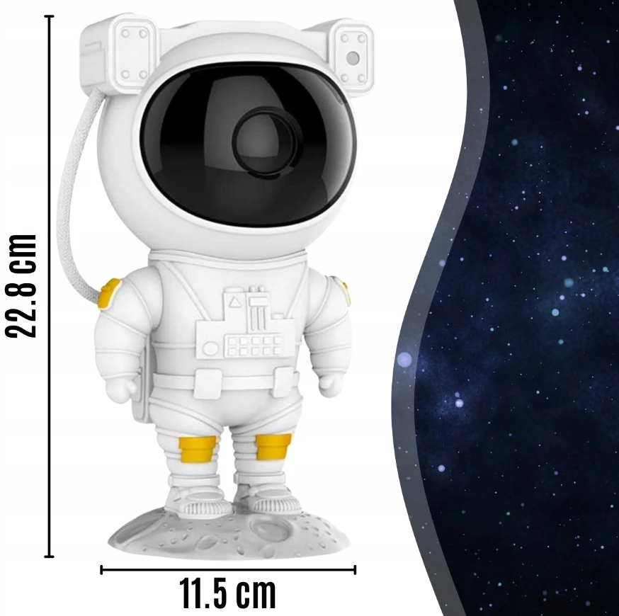 Mik Star Projektorius GWIAZD ASTRONAUTA 360 Naktinė lempa DLA DZIECKA RZUTNIK Pultas