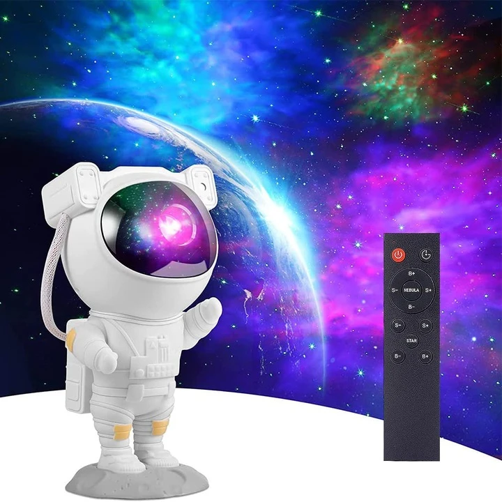 Mik Star Projektorius GWIAZD ASTRONAUTA 360 Naktinė lempa DLA DZIECKA RZUTNIK Pultas