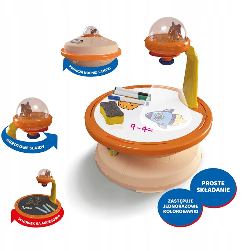 PROJEKTORIUS PIEŠIMO PROJEKTŲ LEMPAS + PRIEDAI GENIUS KID ASKATO