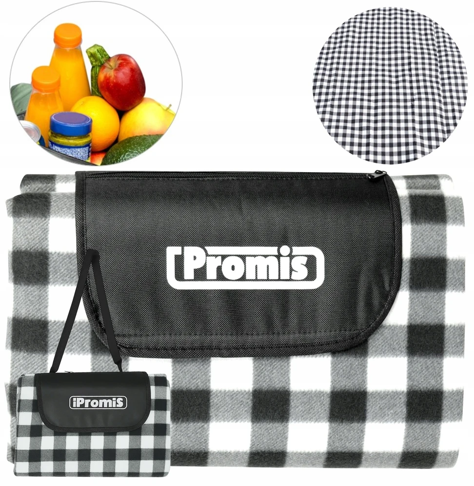 PROMIS Picnic Blanket, Žalias Stripes, 200 cm x 150 cm