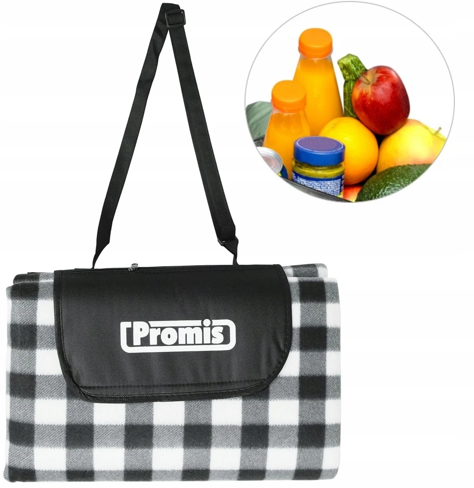 PROMIS Picnic Blanket, Žalias Stripes, 200 cm x 150 cm