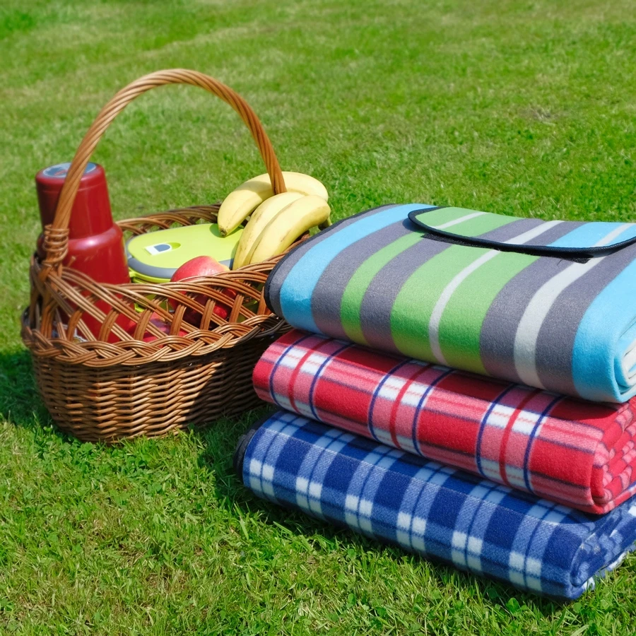 PROMIS Picnic Blanket, Žalias Stripes, 200 cm x 150 cm