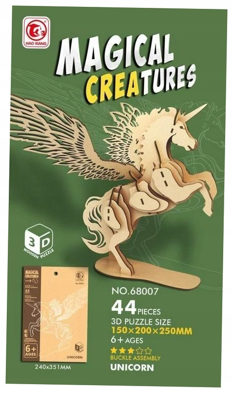 Dėlionė Pronice 3D medinės kaladėlės 44 vnt