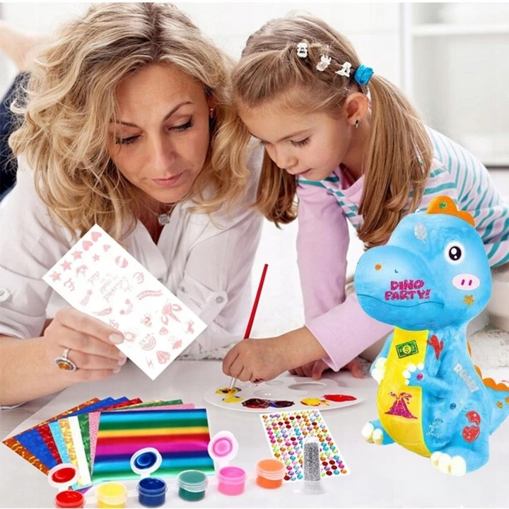 Pronice Dinozaurų taupyklė PAINING DIY meno rinkinys berniukui