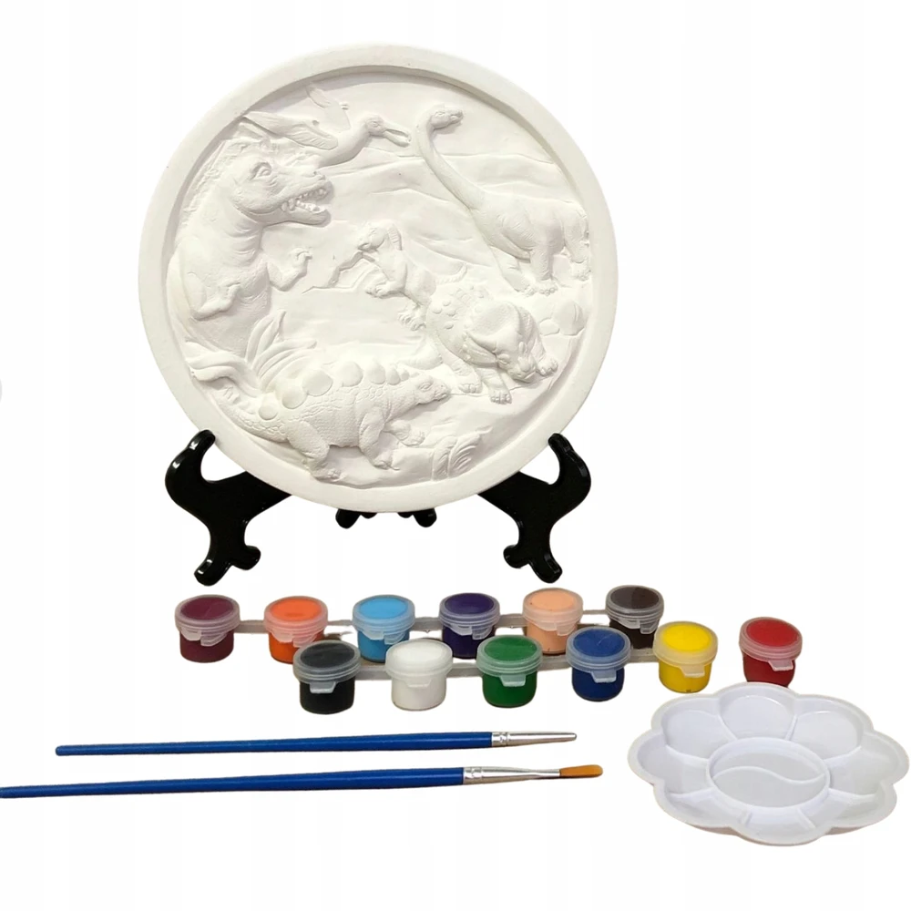 Pronice GIPS PAGRINDAS DAŽYTI DINOZAURUS LITTLE ARTIST DAŽAI + PRIEDAI