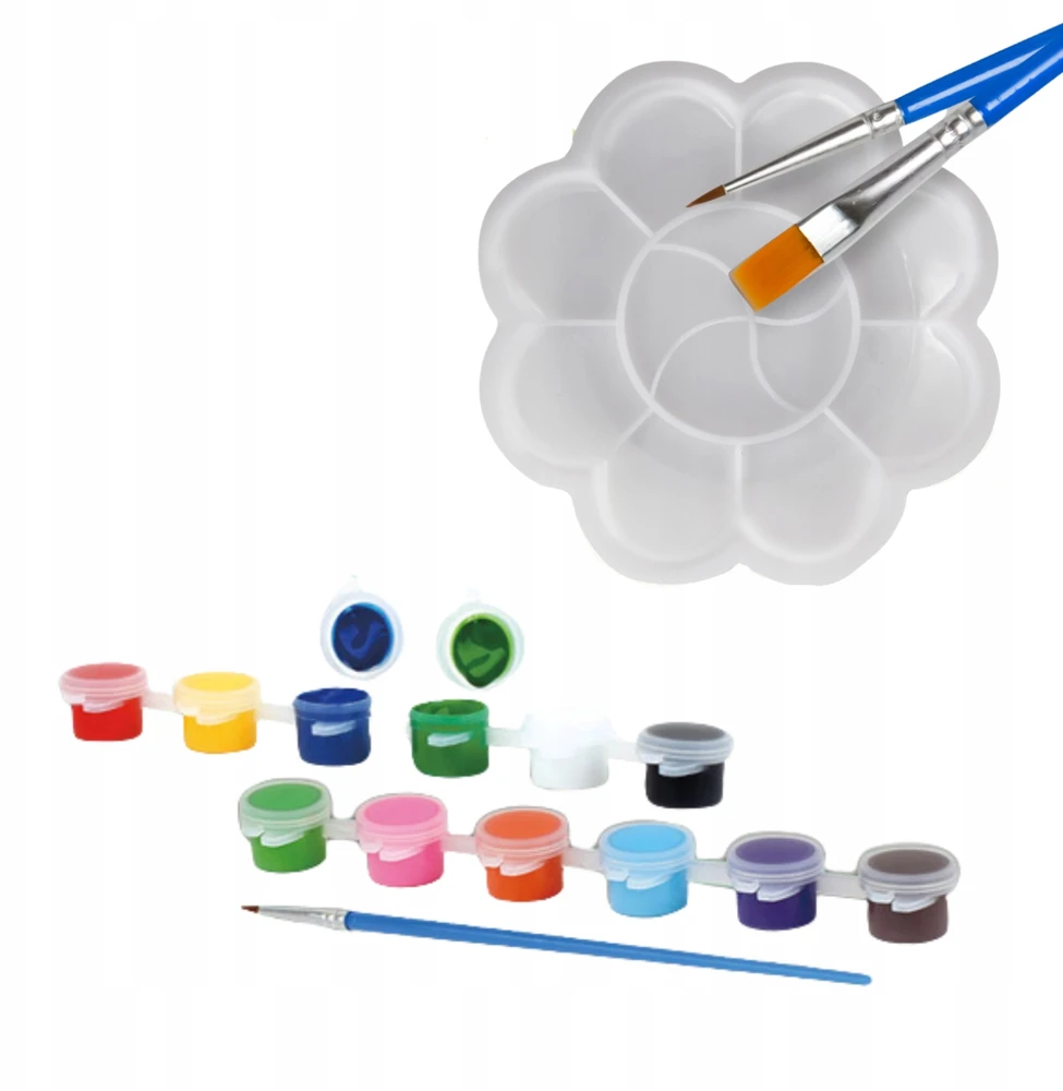 Pronice GIPSINĖ FIGŪRA GĖLĖMS DAŽYTI LITTLE ARTIST ARTIST SET PAINTS