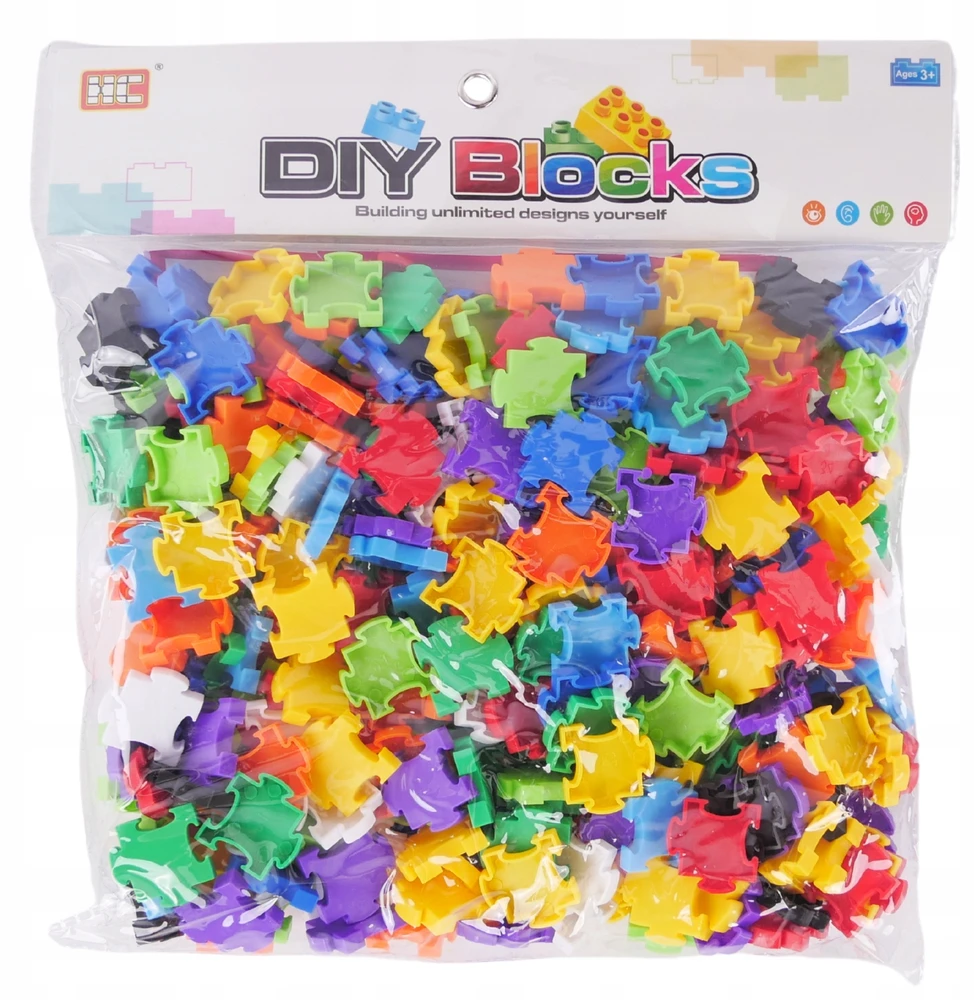 Pronice KŪRYBINGI 3D KONSTRUKCINIAI KLUOKLIAI VAIKAMS LITTLE GENIUS DIY SET 300 EL