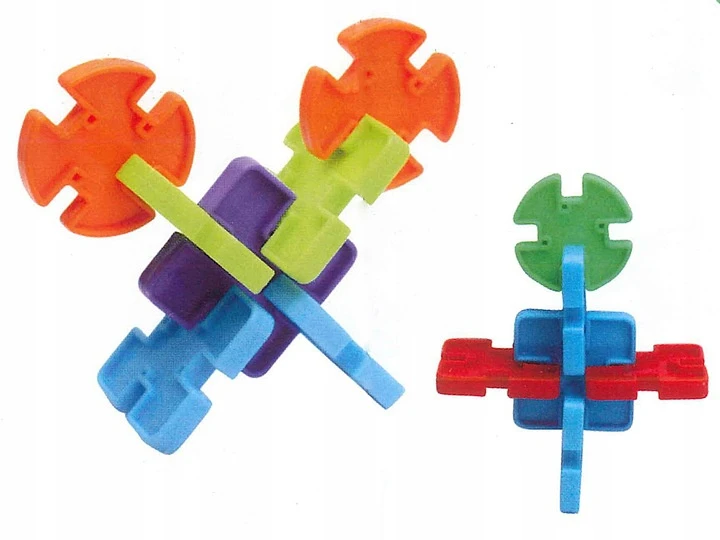 Pronice KŪRYBINGI 3D KONSTRUKCINIAI KLUOKLIAI VAIKAMS LITTLE GENIUS DIY SET 300 EL