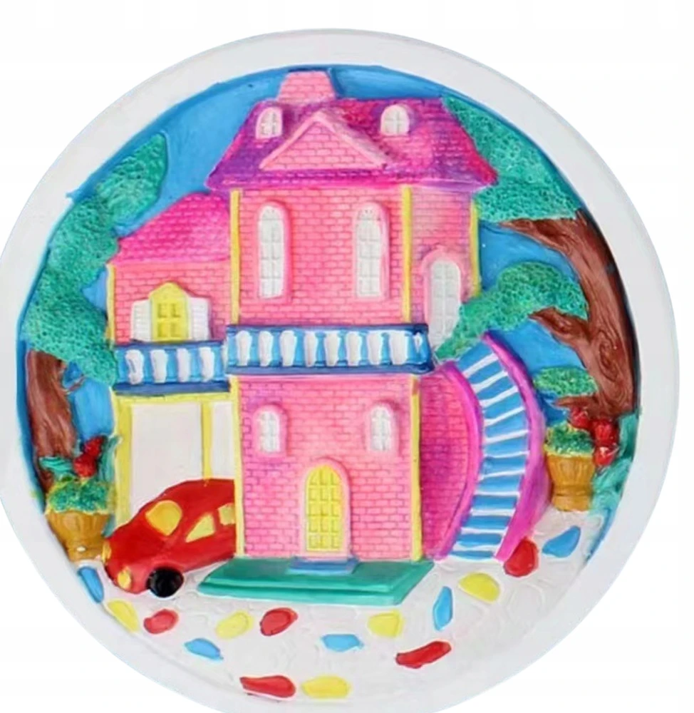 Pronice KŪRYBINIS MENINIS RINKINYS PAINT HOUSE DAŽAI GIPSAS MAŽAS 3D DAILINKAS