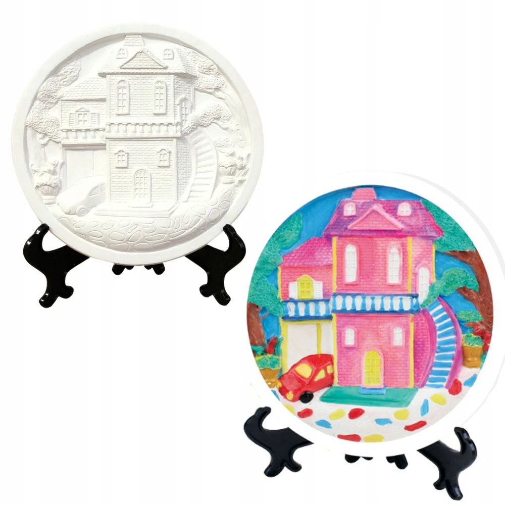 Pronice KŪRYBINIS MENINIS RINKINYS PAINT HOUSE DAŽAI GIPSAS MAŽAS 3D DAILINKAS