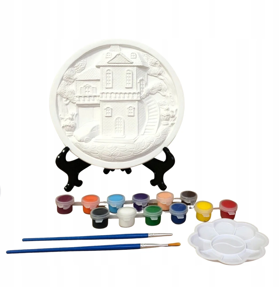 Pronice KŪRYBINIS MENINIS RINKINYS PAINT HOUSE DAŽAI GIPSAS MAŽAS 3D DAILINKAS