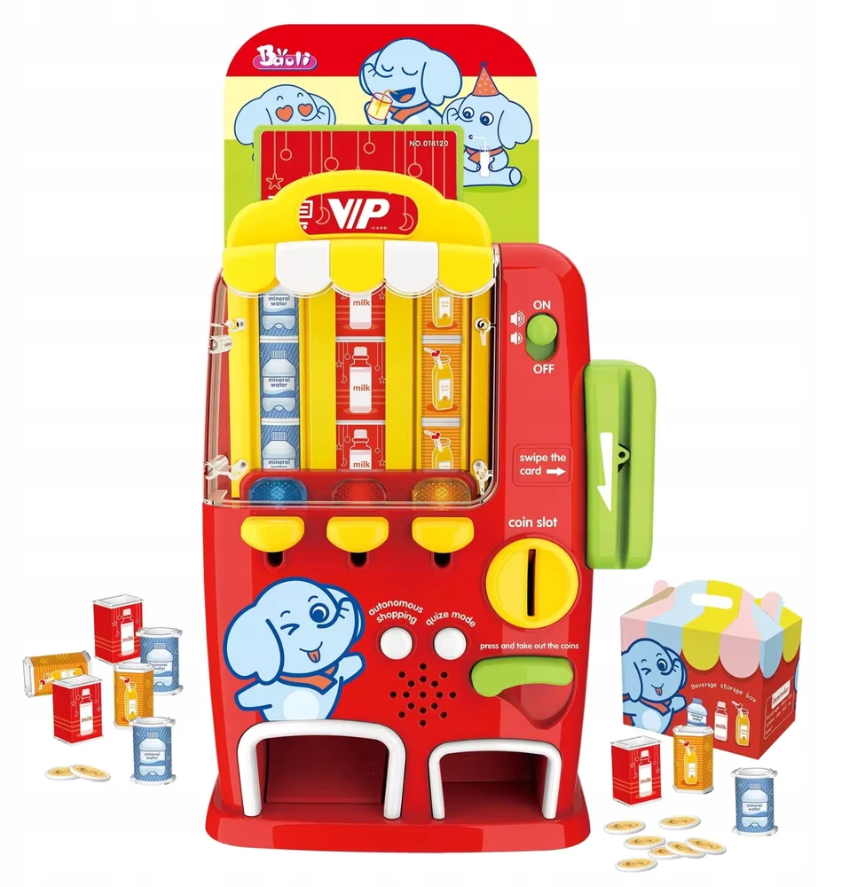 Pronice Mini automatas su gėrimais ir mokėjimu kortele vaikams