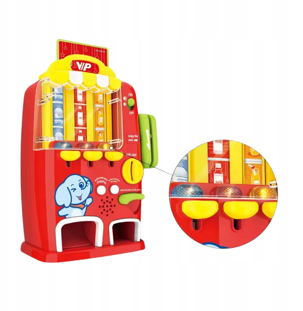 Pronice Mini automatas su gėrimais ir mokėjimu kortele vaikams