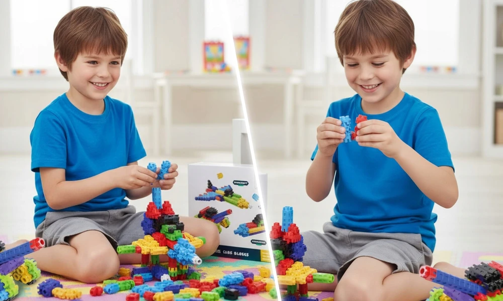 Pronice Mokomosios 3D daugiamatės statybinės plytos 308 vnt. 3+