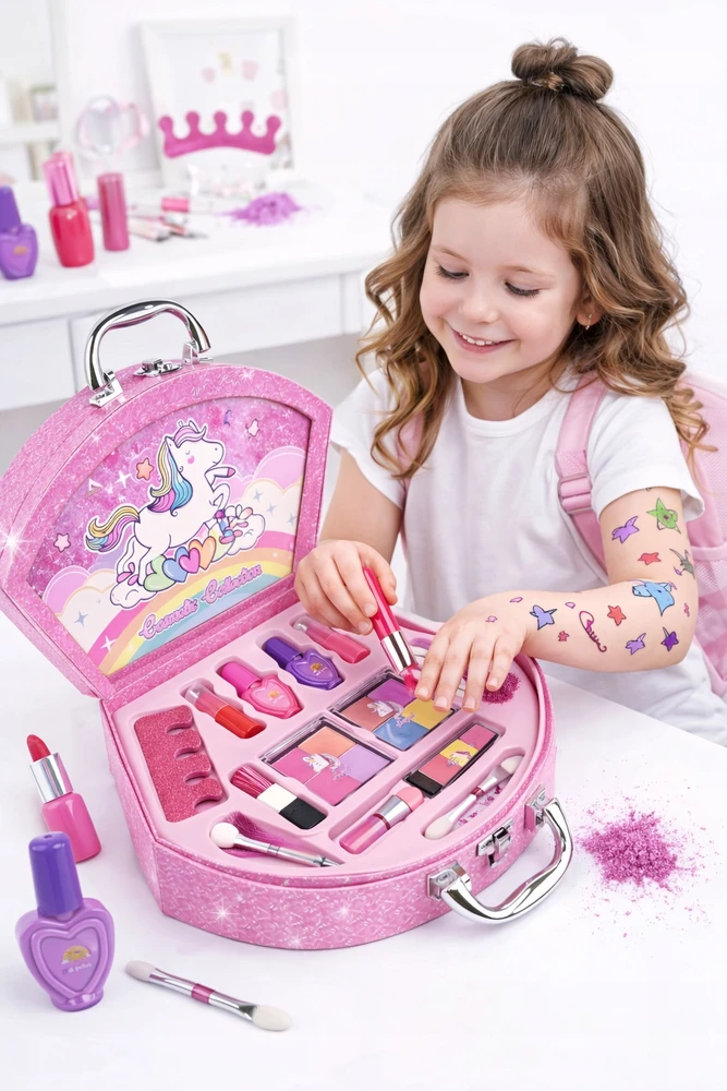 Pronice UNICORN BOX OF NAIL COSMETICS MAKEUP MAKEUP GROŽIO RINKINYS