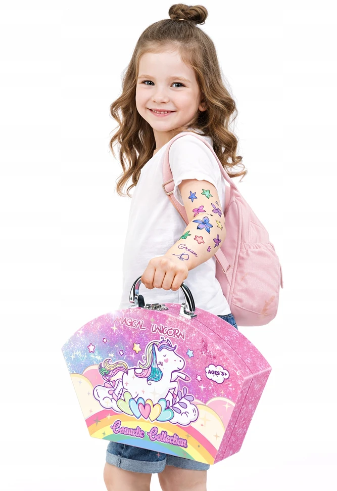 Pronice UNICORN BOX OF NAIL COSMETICS MAKEUP MAKEUP GROŽIO RINKINYS