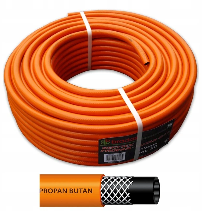 Bradas WĄŻ DO PROPAN-BUTANU 9mm*50m