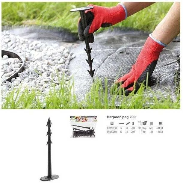 Prosperplast Plėvelės tvirtinimai L20.9cm plastikiniai/juodi