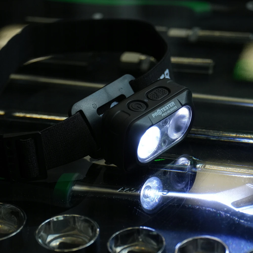 PROTESTER LED PRIEKINIS LAMPAS 600 lm USB-C IP44 ĮKRAUJAMAS PRIEKINIS LEMPAS