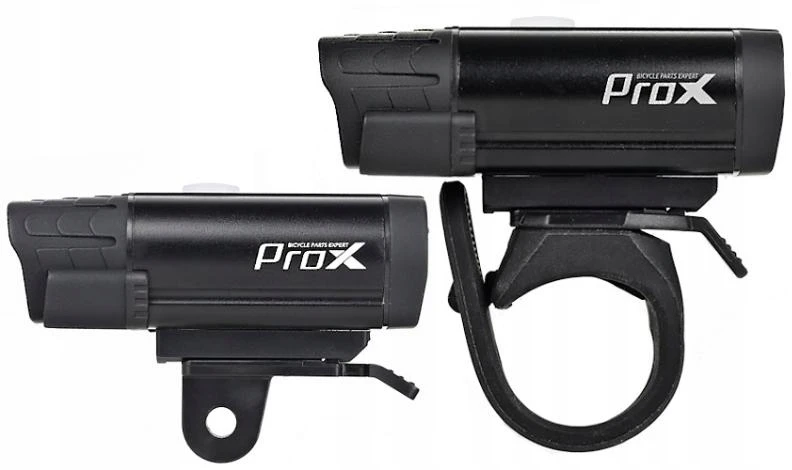 PROX HYDRA VEGA dviračio šviesų komplektas, 400 lm, CREE LED, USB įkrovimas, IPX4 atsparumas vandeniui