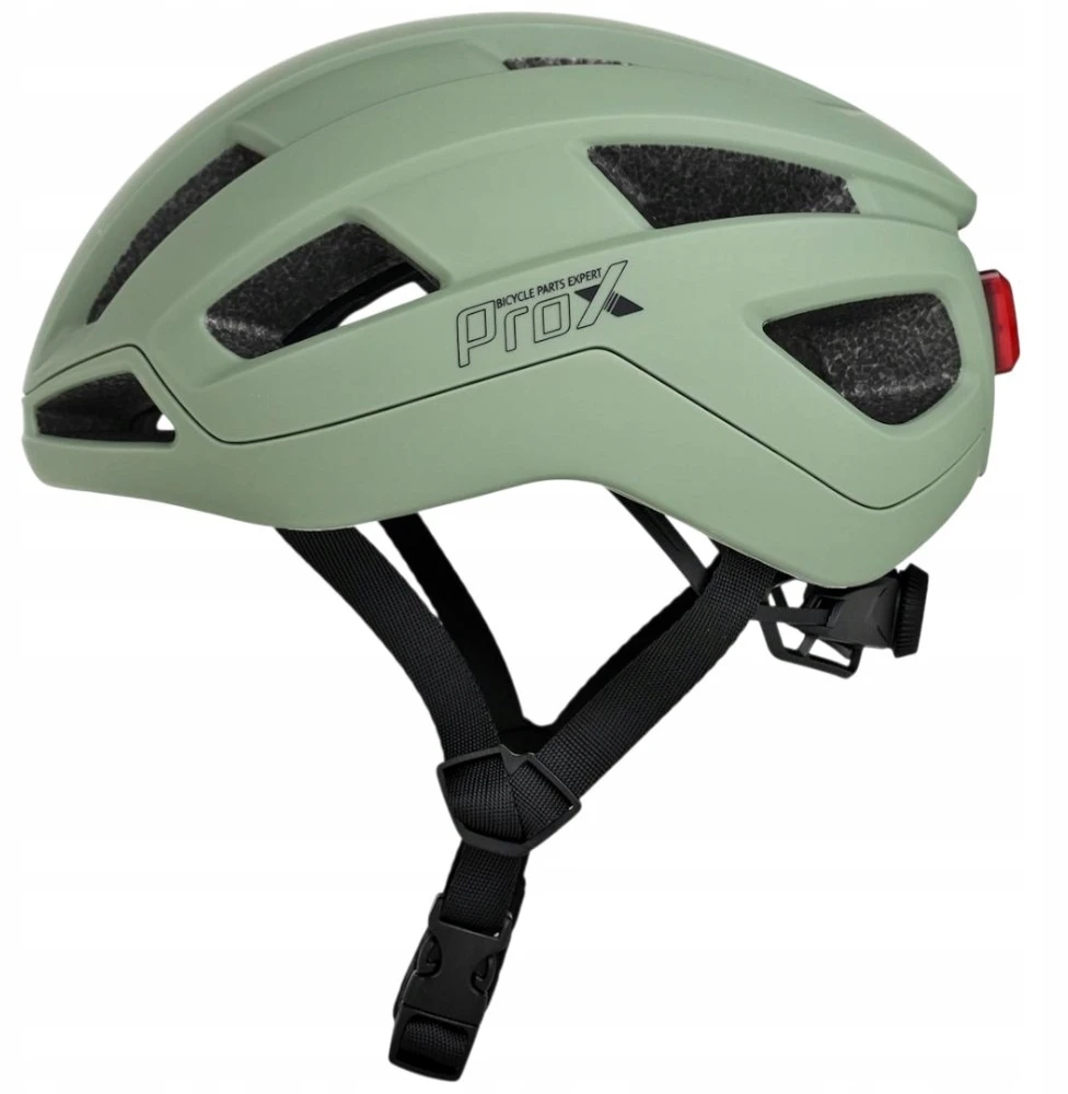 ProX Magneto Led L/XL dviračio šalmas žalias žvyras MTB