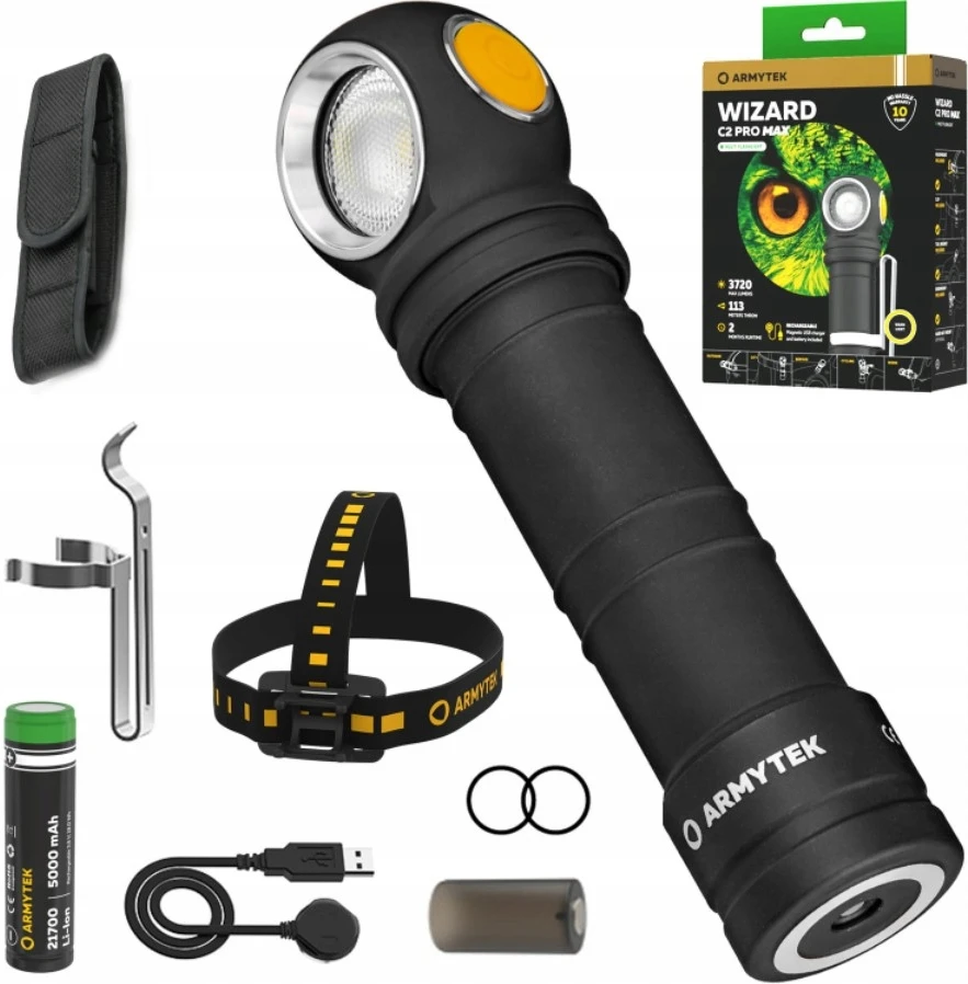 Prožektorius Armytek Wizard C2 Pro Max Magnet, šilta šviesa