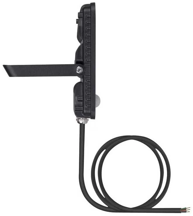 Ledvance 50W LED prožektorius ESSENTIALS, juodas, 4000K, su judesio davikliu