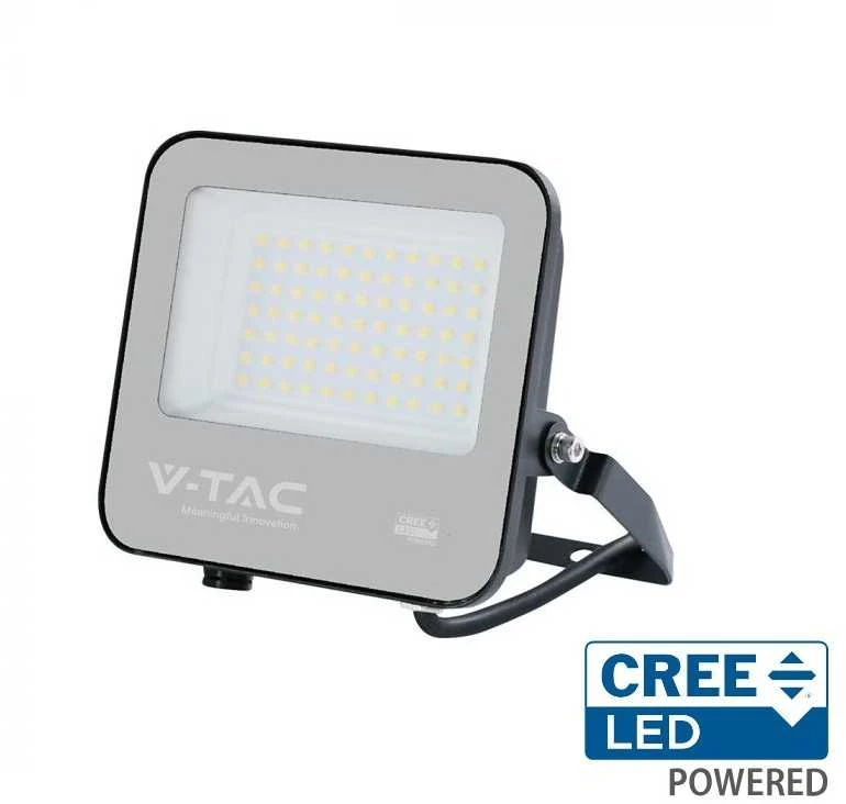 V-tac 50W LED prožektorius, juodas, 4000K, CREE LED chip