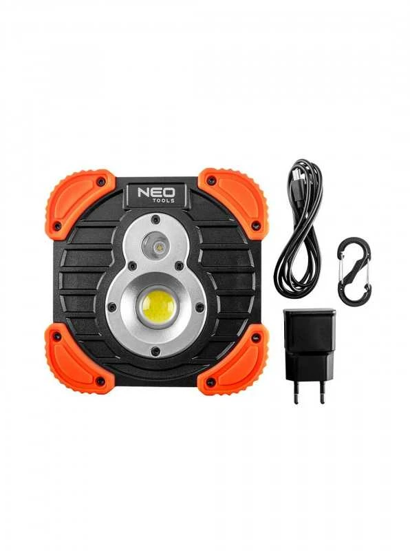 Prožektorius NEO 750+250 lm, įkraunamas, su COB ir CREE LED