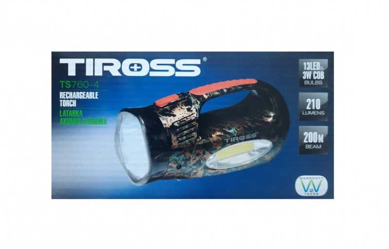 Tiross Prožektorius TS760-4,13 LED+COB su rankena